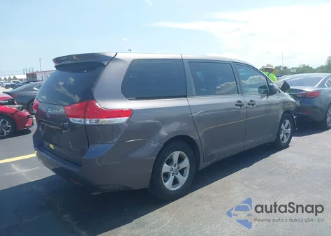 2012 Toyota Sienna Base V6 7 Passenger from USA, damaged, VIN 5TDZK3DC7CS211561